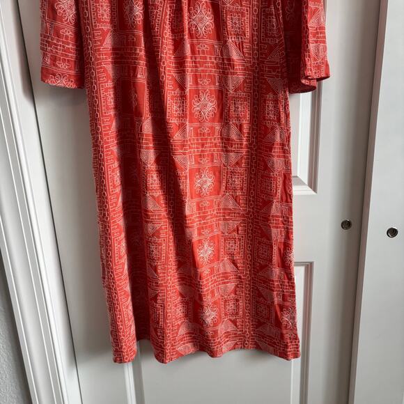 Zara Women’s Embroidered Maxi Dress L Open Back Blogger’s Favorite Orange - Picture 12 of 13